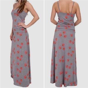 Horny Toad Long Island Floral Print Cotton Maxi Dress size Medium